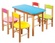 Dětské dřevěné jídelní židličky a stoleček