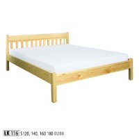 Dřevěná postel 180x200 LK116