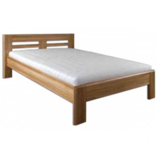 Dřevěná postel 200x200 LK211 masivní dub