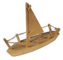 Dřevěná hračka loď AD108
