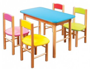 Dětský barevný stoleček AD252
