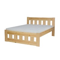 Dřevěná postel LK119, masiv, 100x200cm