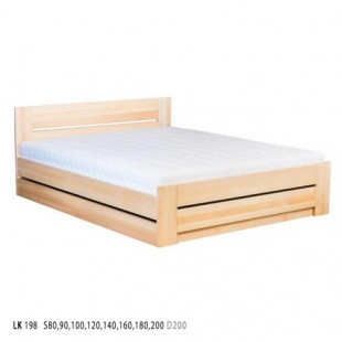 Dřevěná postel 140x200 BOX buk LK198