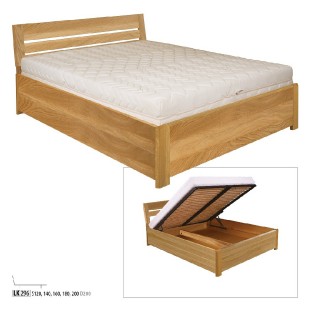 Dřevěná postel 200x200 lk296 masivní dub