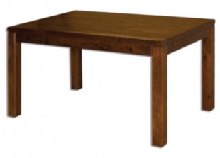Jídelní stůl st302 S120 masiv dub, šířka desky 2,5 cm, 1 křídlo